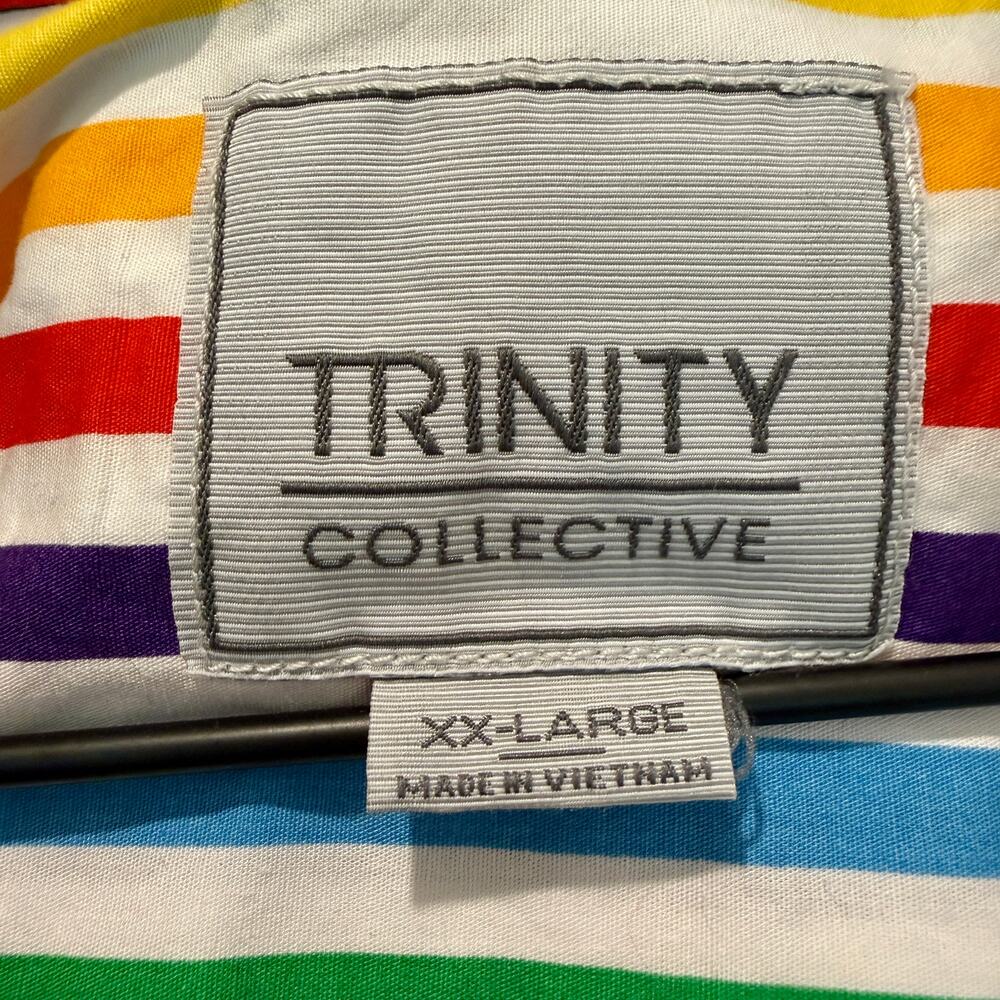 Trinity Collective Short Sleeve Button Down Shirt Men's 2XL Pride LGBTQIA - Picture 4 of 8
